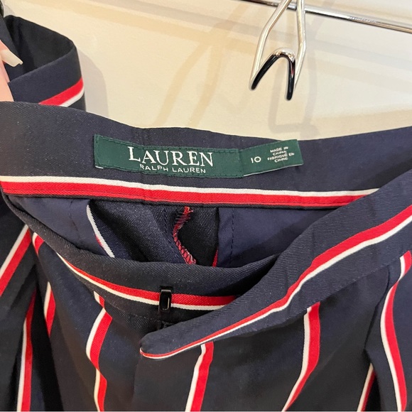 Ralph Lauren navy blue and red pinstriped - Picture 2 of 4